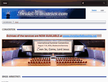 Tablet Screenshot of brideministries.com